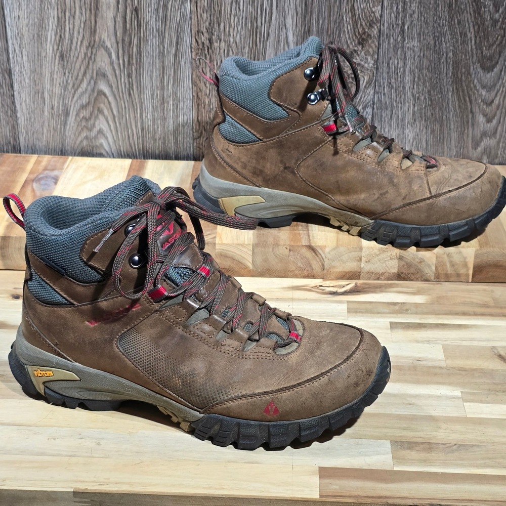 Vasque Hiking Boots UltraDry Waterproof Leather Vibram Brown Men's 10W‎